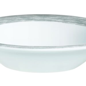 Блюдце d=120 мм. 110 мл. для десерта глубокое серый край Браш /1/6/36/