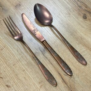 Нож столовый 21см, Star retro copper cornflower, Narin [12]