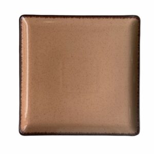 Тарелка квадратная 27*27см, оранжевый, Pearl, Kutahya