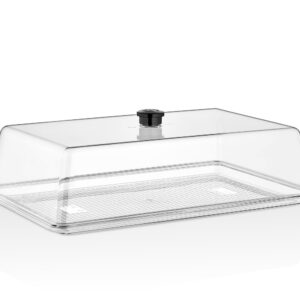 Поднос для подачи 41*26 см. поликарбонат, прозрачный (крышка 76835) GP /1/24/