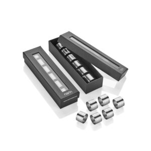 Набор колец для салфеток (6шт), золото, Narin