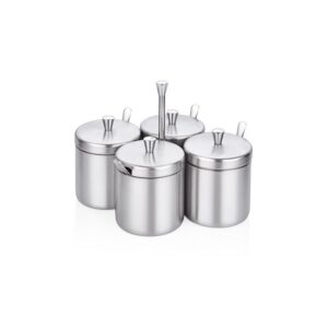 Банка для подачи специй 6см, H6см (набор 4шт), сатин, Narin