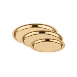 Блюдо овальное 31*23см, золото, Narin