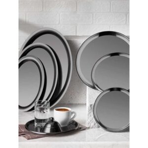 Блюдо овальное 31*23см, черный, Narin