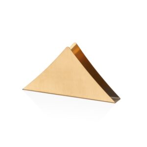 Салфетница 18см, H9см, матовое золото, Narin