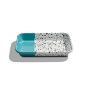 Блюдо прямоугольное 26*18*4см, бирюзовый, Mind-Pop, Kapka