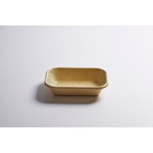 Блюдо прямоугольное 16*11*3,5см, желтый, Flow Fest, Kapka