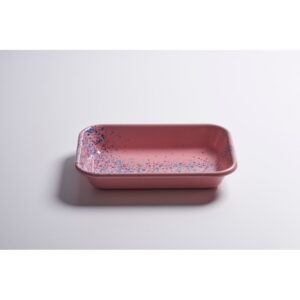 Блюдо прямоугольное 21*14*3,7см, розовый, Flow Fest, Kapka