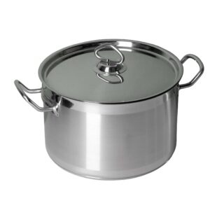 Кастрюля 7,0 л. нерж. d=25,5 см. h=16 см. тройное дно с крышк. (индукция) MGsteel /1/