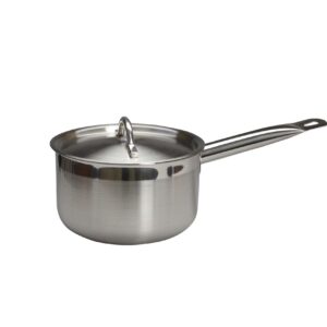 Сотейник  2,6 л. нерж. d=19,5 см. h=11 см. с крышк. тройное дно (индукция) MGsteel /1/4/