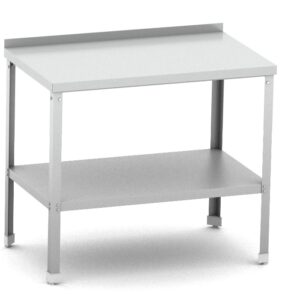 Стол разделочный с бортом 1000*600*870 мм. разборный, полка сплошная, нерж. MGsteel /1/