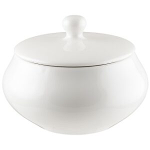 Горшок для подачи 1100 мл. с крышкой Белый, форма Гурмэ Bonna /1/6/