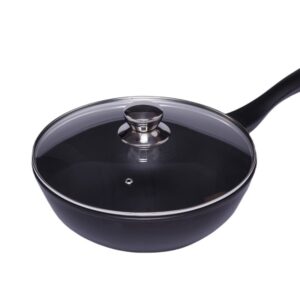 Сковорода Wok d=28 см. алюм. с антиприг. покрыт. с крышкой /1/ 5/