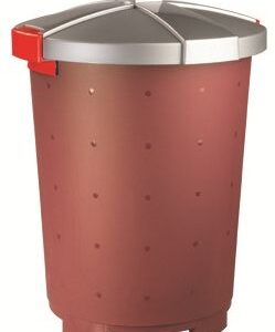 Бак пищевой 65 л. 47*66 см. п/п бордовый /1/5/