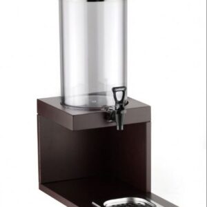 Диспенсер для соков, холод.напитков, 8 л. h=67 см. колба поликарбонат, подставка дерево, коричневый Pinti /1/