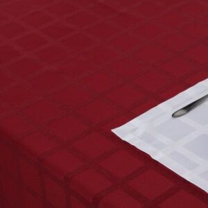 Скатерть 145*250 см. бордо клетка /3/ Под заказ