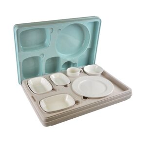 Термоподнос 542*387*120 мм. на 6 предметов с крышкой (-40°C до +110°C) п/п Tribeca /1/3/