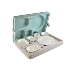 Термоподнос 542*390*120 мм. на 6 предметов с крышкой с зажимом (-40°C до +110°C) п/п Tribeca /1/3/