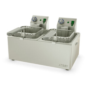 Фритюрница 2-секционная, 7 л.+7 л. 562*568*342 мм. ПАНДА-ЕВРО-2Х1/2 Atesy /1/