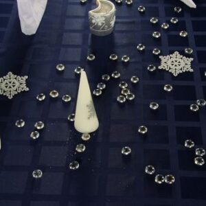 Скатерть 145*250 см. темно-синяя клетка /3/ Под заказ