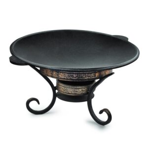 Набор для подачи Саджа сковорода d=40 см. чугун + подставка h=17 см. Шелковый Путь /1/