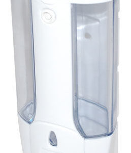 Дозатор для жидкого мыла 0,38 л. белый пластик. /1/40/