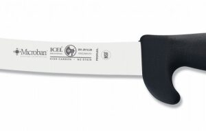 Нож обвалочный 200/350 мм. изогнутый, черный с доп. защитой PROTEC Icel /1/6/