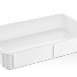 Контейнер для теста 600*400*100 мм. (-20/+70℃) прямой, сплошной, мороз-кий, белый полиэт.(крышка 76803) GP /1/6/