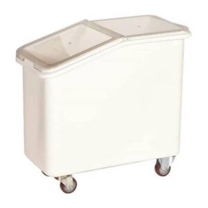 Контейнер для сыпучих продуктов  62 л 340*720*580 мм. (-40°C /+70°C) п/п на колесах, с совком, белый GP /1/4/