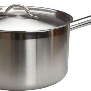 Сотейник  7,9 л. нерж. d=27,5 см. h=15 см. с 2 ручками с крышк. тройное дно (индукция) MGsteel /1/4/