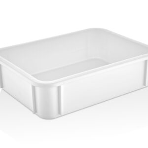Контейнер для теста 300*400*100 мм. (-20/+70℃) прямой, сплошной, мороз-кий, белый полиэт.(крышка 76806) GP /1/12/