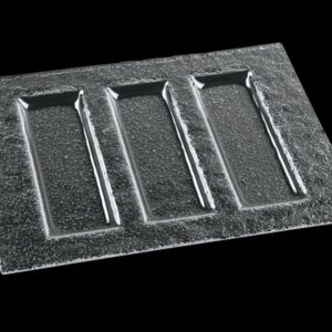 Менажница 3-х секц. 300*230 мм. стекло 3D /1/