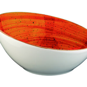 Салатник d=180 мм. 450 мл. h=50/82 мм. скошенный край Терракота, форма Ванто Bonna /1/6/516/