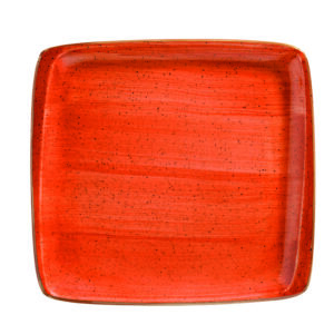 Тарелка квадр. 150*140 мм. без полей Терракота, форма Мув Bonna /1/12/2268/