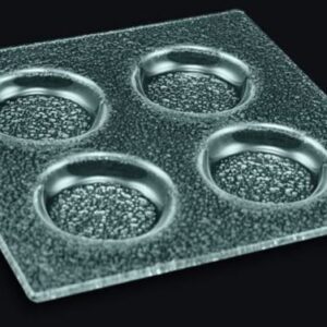 Менажница 4-х секц. 200*200 мм. ячейка 60*60*10 мм. стекло 3D  /1/10/