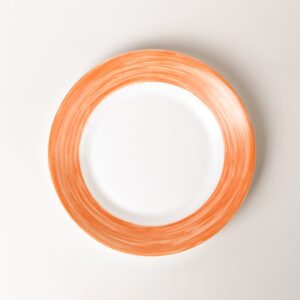 Тарелка d=235 мм. оранж. край Браш /1/6/24/