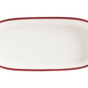 Блюдо овальное 180*90 мм. Линеа Бургундия, форма Хюгге Bonna /1/12/