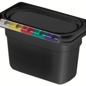 Гастроемкость 1/9 h=100 мм. 0,9 л. п/п черная /1/18/