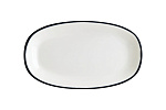 Блюдо овальное 240*140 мм. Линеа Черный, форма Гурмэ Bonna /1/12/1164/