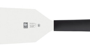 Лопатка 28,5 см. прямая раб. часть 15*9 см. нерж. широкая с пластик. ручкой, черная Icel /1/6/