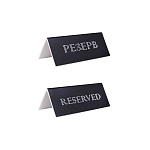 Табличка "Резерв" 150*60 мм. черная /1/