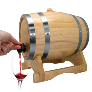 Бочонок для вина 3 л. дерево VB /1/4/