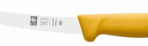 Нож обвалочный 150/280 мм. изогнутый, желтый SAFE Icel /1/