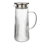 Кувшин 1,2 л. d=100 мм. h=237 мм. с крышкой + сетка нерж. Термостекло MGline /1/6/24/ N