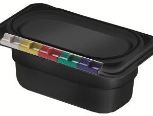 Гастроемкость 1/9 h= 65 мм. 0,6 л. п/п черная /1/42/