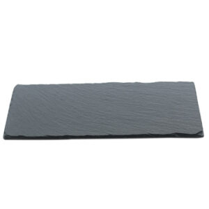 Блюдо для подачи прямоуг. 20*10 см. h=0,8 см. черное, сланец MGprof /1/22/