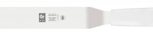 Лопатка 28,5 см. изогнутая раб. часть 15*3 см. нерж. узкая с пластик. ручкой белая Icel /1/6/