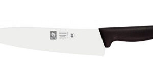 Нож поварской 300/450 мм. Шеф узкое лезвие, черный PRACTICA Icel /1/6/