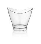 Ведро для шампанского 6 л. поликарбонат 300*240/165*165 мм. h=260 мм. с ручками для 2-х бутылок, прозрачное GP /1/6/