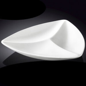 Менажница 3-х секц. 200 мм. треугольная Wilmax /6/36/